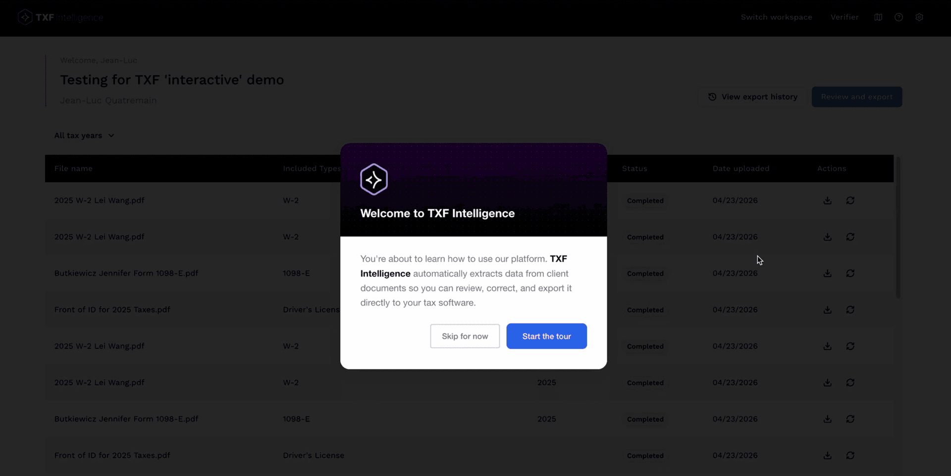 Tax Pro UX Improvements